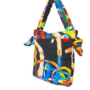 Elk Large cotton tote EUC Colorful Abstract Shoulder Bag
